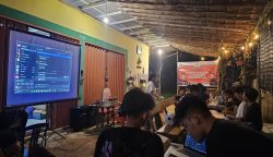 Suasana turnamen E-sport Mobile Legends: Bang Bang dan Free Fire yang diselenggarakan oleh SAPMA PP Kota Bontang, diikuti 73 tim (Foto: Rn).