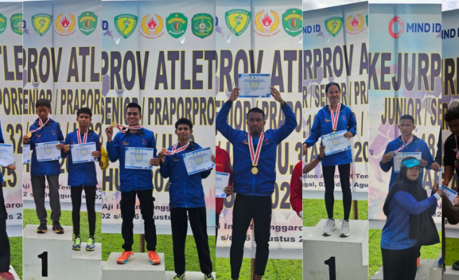 Berlaga di Kejuprov Atletik Kaltim, Kontingen PASI Bontang Sabet 7 Medali Emas