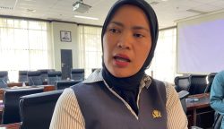 Wakil Ketua DPRD Kaltim, Yenni Eviliana saat diwawancarai awak media. (Ist).